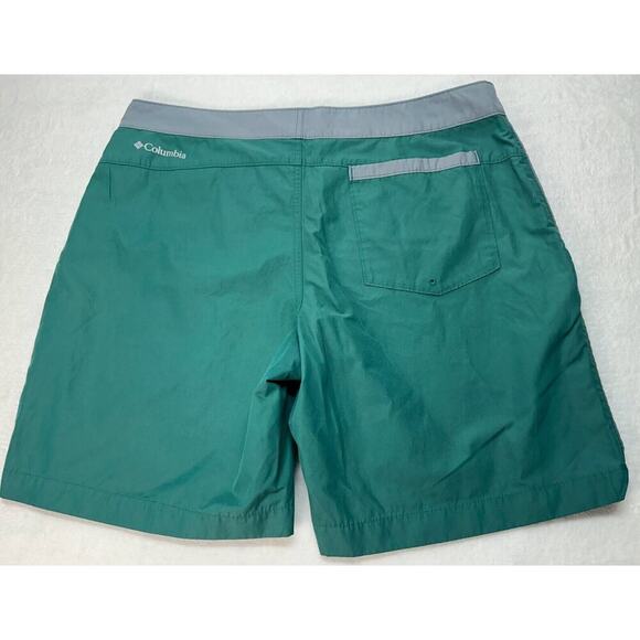 Men’s Columbia Omni-Shield Swim Board Shorts size 36/46 Green and Blue - Picture 6 of 11